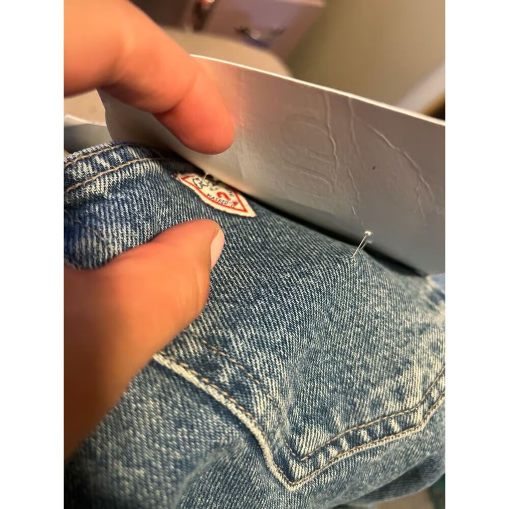 Guess Vintage dead stock 24 long jeans narrow leg 90's - Picture 8 of 8